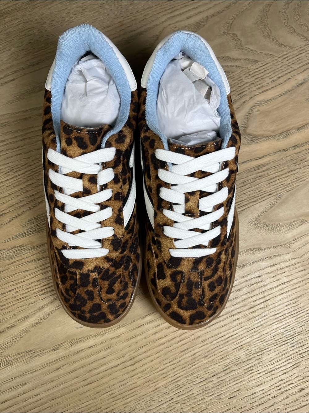 Madden Girl Giia Leopard Print Sneakers Lace Up Casual Shoes Women’s Size 6.5 - Picture 7 of 8